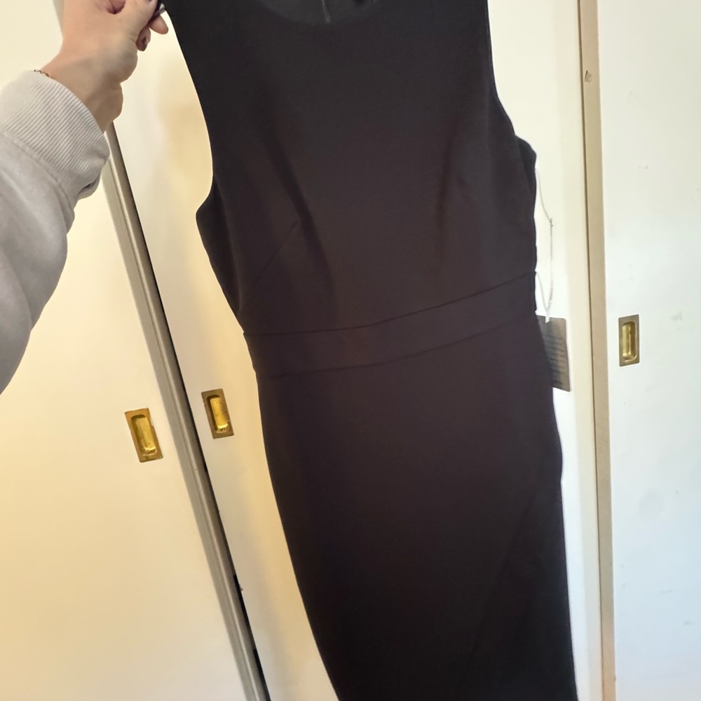 Maggy London Classic Black Midi Dress